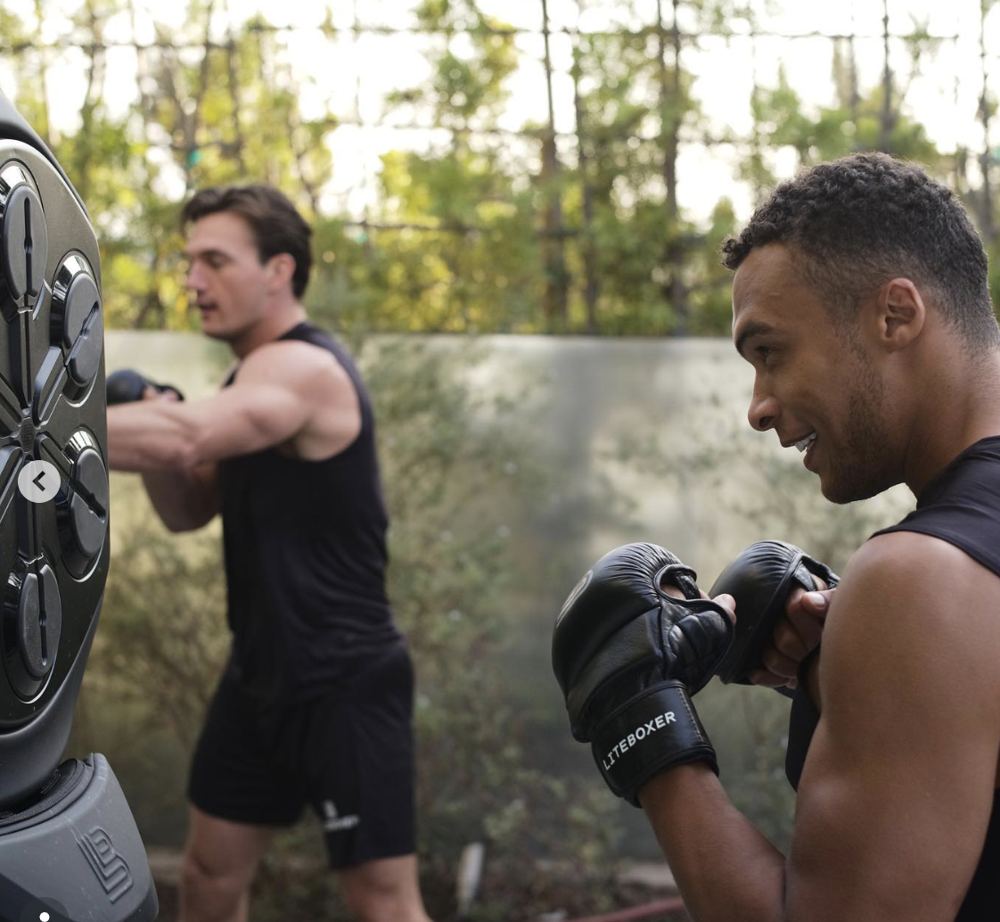 Boxing session at the Triller activation
